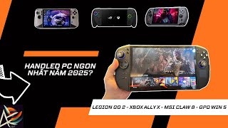 Legion Go 2 bản chính thức | So sánh với bản Demo - Xbox Ally X - MSI CLAW 8 AI - GPD Win 5