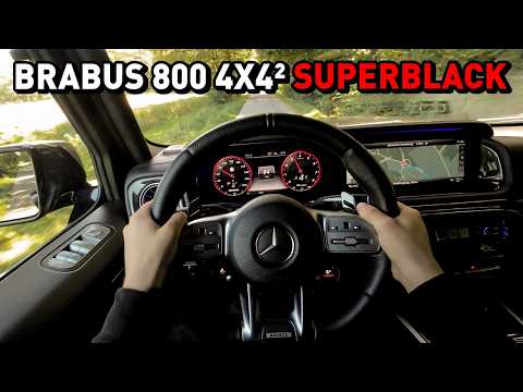 POV Drive: BRABUS 800 4X4² SUPERBLACK Based on Mercedes-AMG G63 4x4²