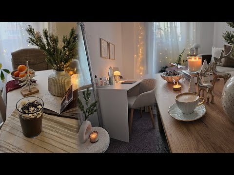 simple & slow days in my life | update my bedroom for winter, pinecone brownies