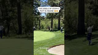 Steph Curry drains IMPOSSIBLE putt 🤯