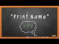 Understanding PRINT NAME