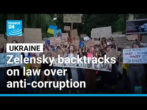 YouTube video thumbnail: Zelensky Approves new Bill Restoring 'Independence' of Anti-Corruption Bodies After Protests