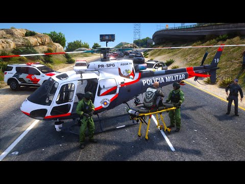 HELICÓPTERO ÁGUIA EM PERSEGUIÇÃO NUNCA VISTA! | GTA 5 POLICIAL