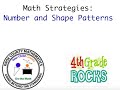 Exploring Number and Shape Patterns in 4th Grade Math