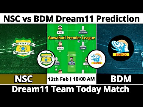 NSC vs BDM Dream11 Prediction | Dream11 Team Of Today Match | Dream11 Prediction Today Match