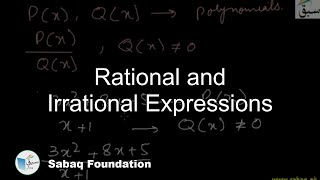 Rational and Irrational Expressions