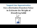 Understanding Rate of Change in Dissolving Solids