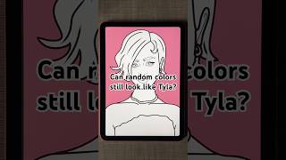 Drawing Tyla with random colors🎨 #celebrityart #digitalart #art #coloringbook #tyla