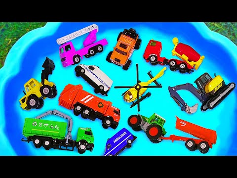 Toys Learning Name Police cars, Fire Truck, Street Vehicles Toy