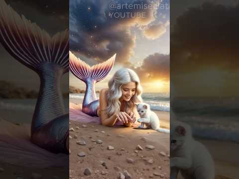 Kitten 🐾 and the Mermaid 🧜‍♀️: A Tale of Friendship