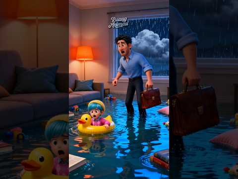 Rumahku Jadi Kebanjiran! #shorts #animasi #kartun