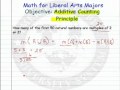Counting Principles and Set Operations