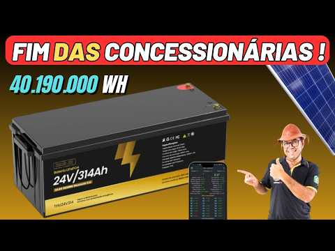 🔋A bateria LIFEPO4 que vai acabar com as CONCESSIONÁRIAS 314AH 24V INOHOUSE