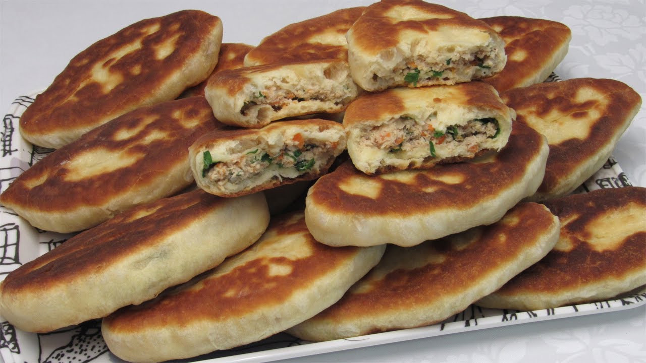 Жарю пирожки с мясом! Вкусные пирожки на кефире. Тесто для пирожков без дрожжей!