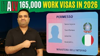 ITALY's 165,000 WORK VISA - Decreto Flussi 2026-2028 Explained