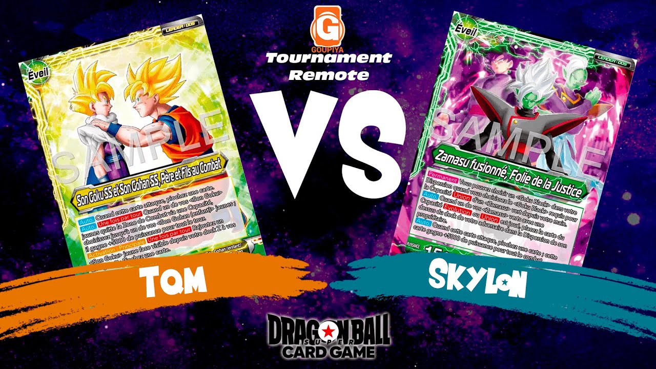 Goku Gohan SSJ (BT26) vs Zamasu (BT26) // DBSCG Master Tournoi Goupiya Online FR 24