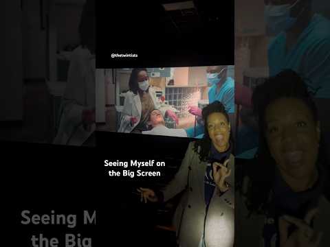 Acting a fool in the theater when I saw MYSELF on the BIG SCREEN 😎! Sorry to the folks behind me!