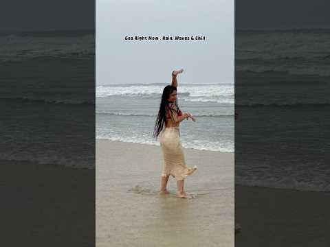Goa right now #goa #rain #beach #rainsounds #travel #beachvibes