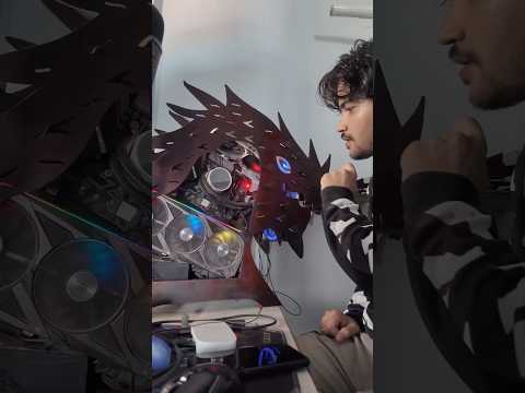 power button for my custom PC #craft #gaming #pc