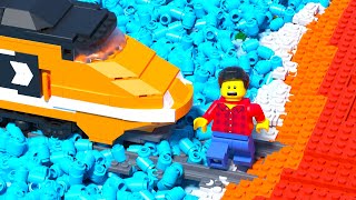LEGO Train Lava Ride Fail