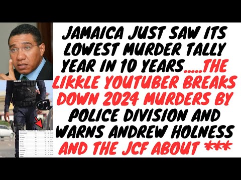 Jamaica Crime Progress Review 2024 -  Sir P Breaks Down The Numbers Behind The Drop In Murders