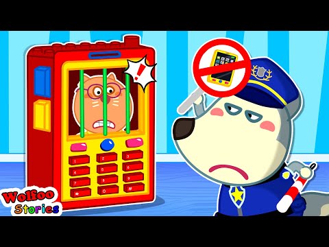 Mobile Phone Jail with Kat & Wolfoo ⭐️ Funny Cartoon For Kids @KatFamilyChannel