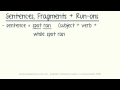 Navigating Sentences, Fragments, and Run-ons in ACT English