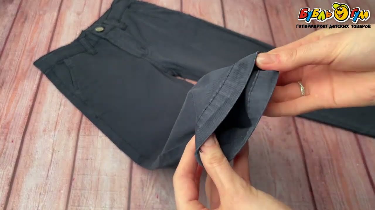 Брюки Lanson Kids классические узкого кроя темно-синие - видео