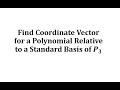 Understanding Coordinate Vectors in Polynomial Basis