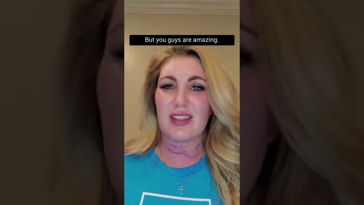 Person speaking with visible emotion and gratitude.