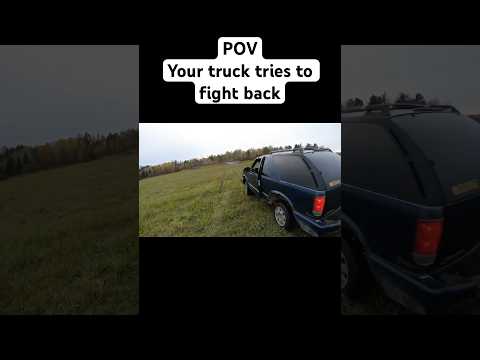 POV Truck Hits Huge Jump and Loses Control