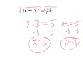 Solving Quadratic Equations with Inverse Operations