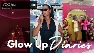 GLOW UP DIARIES | what it's REALLY like to be an influencer, U.S. Open invite, speaking event + MORE