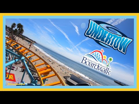 Undertow Roller Coaster | 4K | Off-ride | On-ride POVs | Santa Cruz Beach Boardwalk