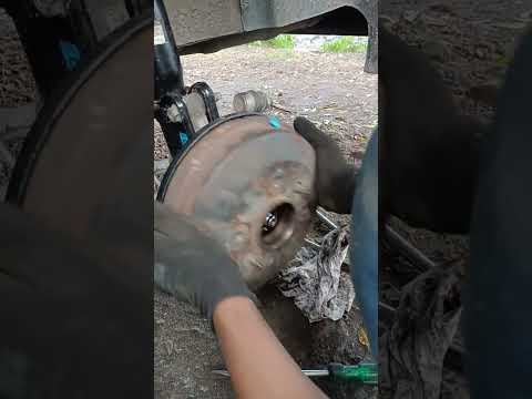 If the back wheel of the car is full of dust, every time you hit the brakes there will be a lot of
