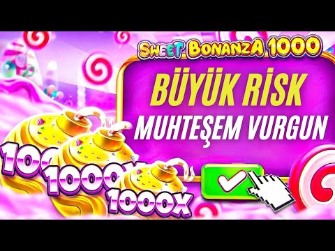 SWEET BONANZA 1000 🍭 BONANZA DA BÜYÜK RİSK MUHTEŞEM VURGUN !! #slotoyunları