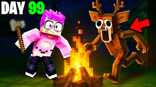 Can LankyBox Survive 99 NIGHTS In A MINECRAFT Forest...?!