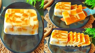 आम के स्वाद से भरपूर मैंगो  पुडिंग | Mango Pudding Recipe - No Bake | Mango Dessert Summer Recipes