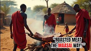 🔥 See How the Maasai Cook Over an Open Fire! 😲🍖 Traditional African BBQ Like You’ve NEVER Seen!
