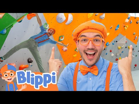 Can Blippi Climb the Tallest Wall? 🧗‍♂️🌍 Blippi Goes Rock Climbing | Educational Videos for Kids