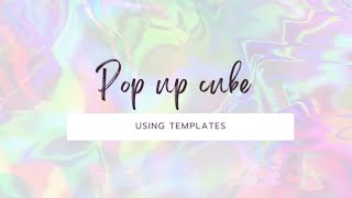 Making Pop up cube box || Quick and easy DIY