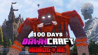J'ai survécu 100 Jours sur DAWNCRAFT sur Minecraft Hardcore !