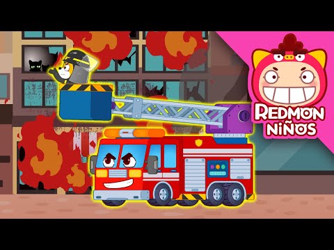 ¡Construyamos un camión de escalera! | Construyendo vehículos | Español | REDMON NiÑOS 4K