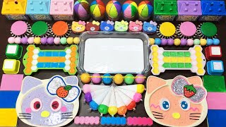 HELLO KITTY Slime !!! Mixing random thing into RAINBOW Slime I Satisfying Huong Slime