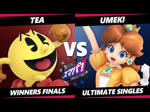 Sumapa 173 WINNERS FINALS - Tea (Pac-Man, Kazuya) Vs. Umeki (Daisy) Smash Ultimate - SSBU