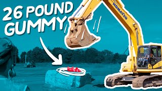 Giant Stress Ball vs. Construction Equipment | Will It Stretch?