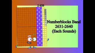 Numberblocks Band 2631-2640 (Each Sounds)