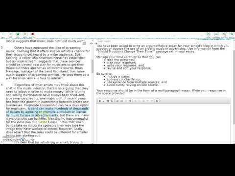 FSA Writing Practice Part 1 - YouTube