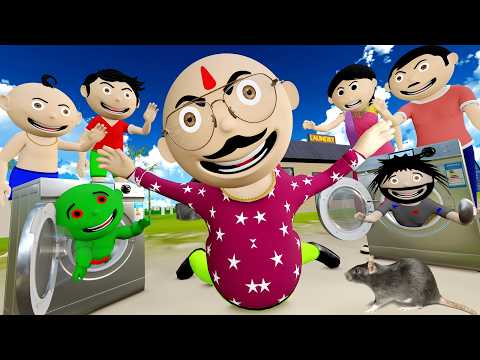 Bittu Sittu Bana Dhobi | Laundry Cartoon | Pagal Beta | Desi Comedy Video | Cartoon Comedy