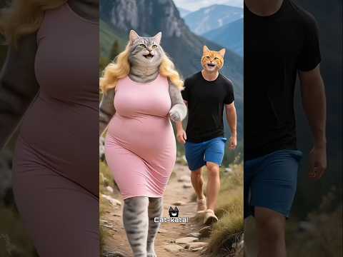 القطه مياو جوزها غدر بيها عشان تخينه😿💔 #ai #shorts #cat